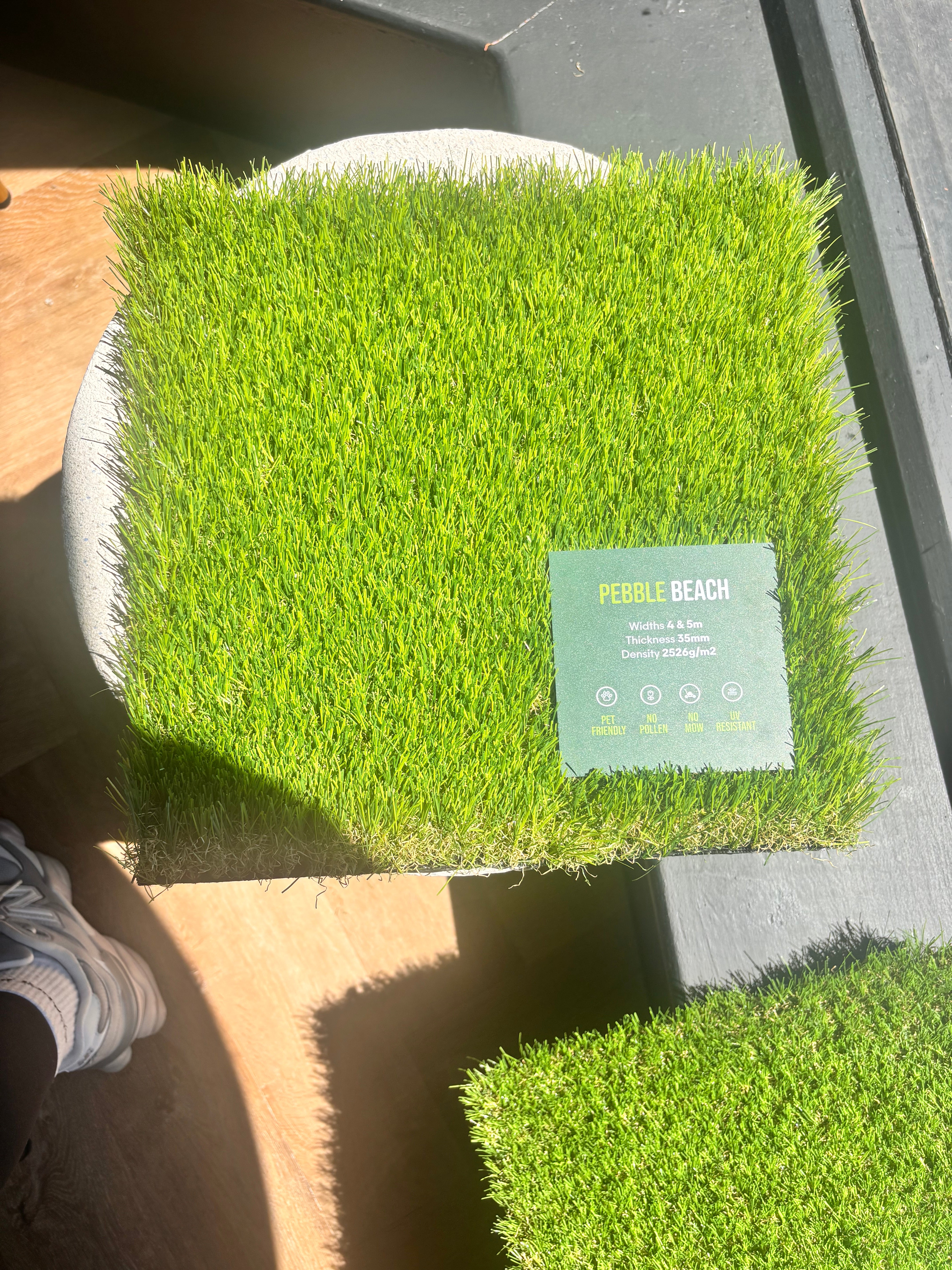 Pebble Beach 35mm Artificial Grass - 4m Width