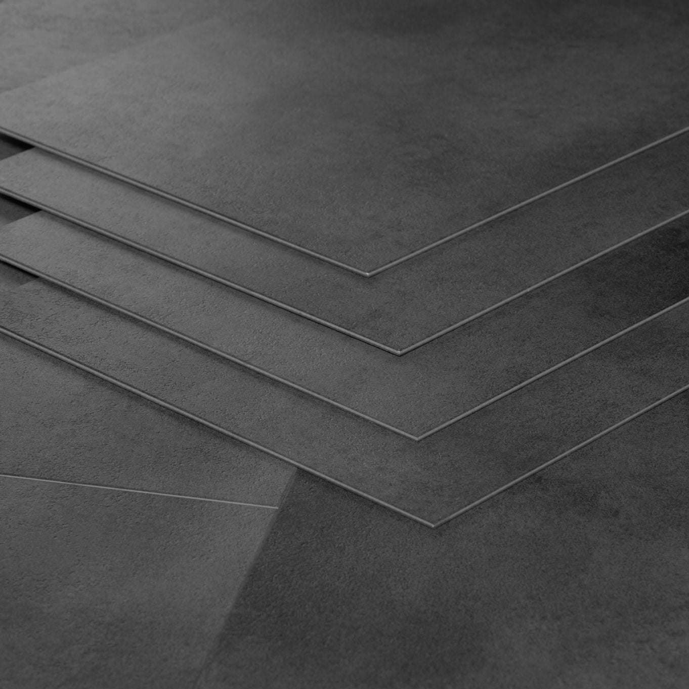 Nordikka Naturals Anthracite Tile Effect LVT Flooring | 0.7mm Wear Layer