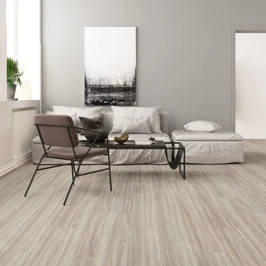 Stylish Arctic Grey Oak LVT flooring ideal for contemporary interiors.