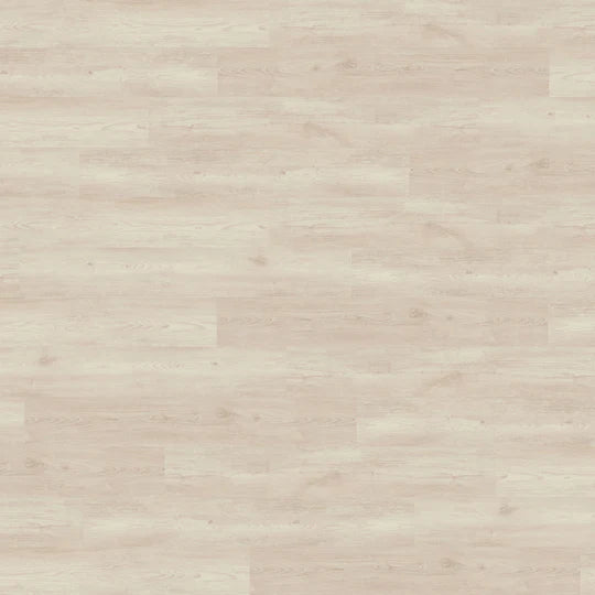 Close-up of White Painted Oak LVT showcasing subtle oak textures.