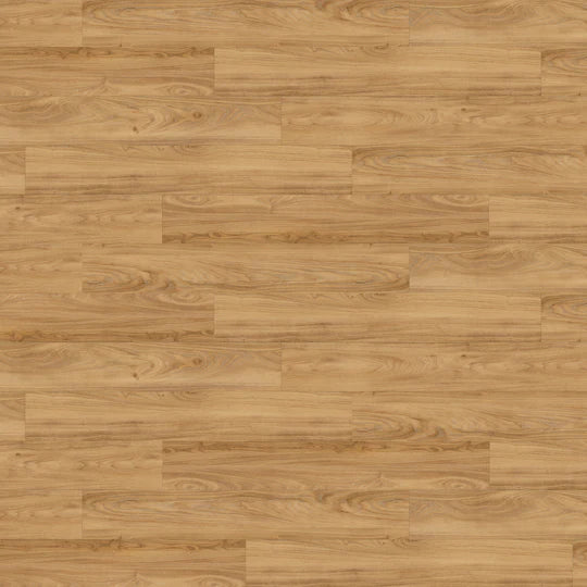 Close-up view of Manor Oak LVT, showcasing its rich, wood-effect design.