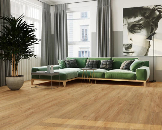 Farmhouse Oak LVT flooring, ideal for rustic and country-style interiors.