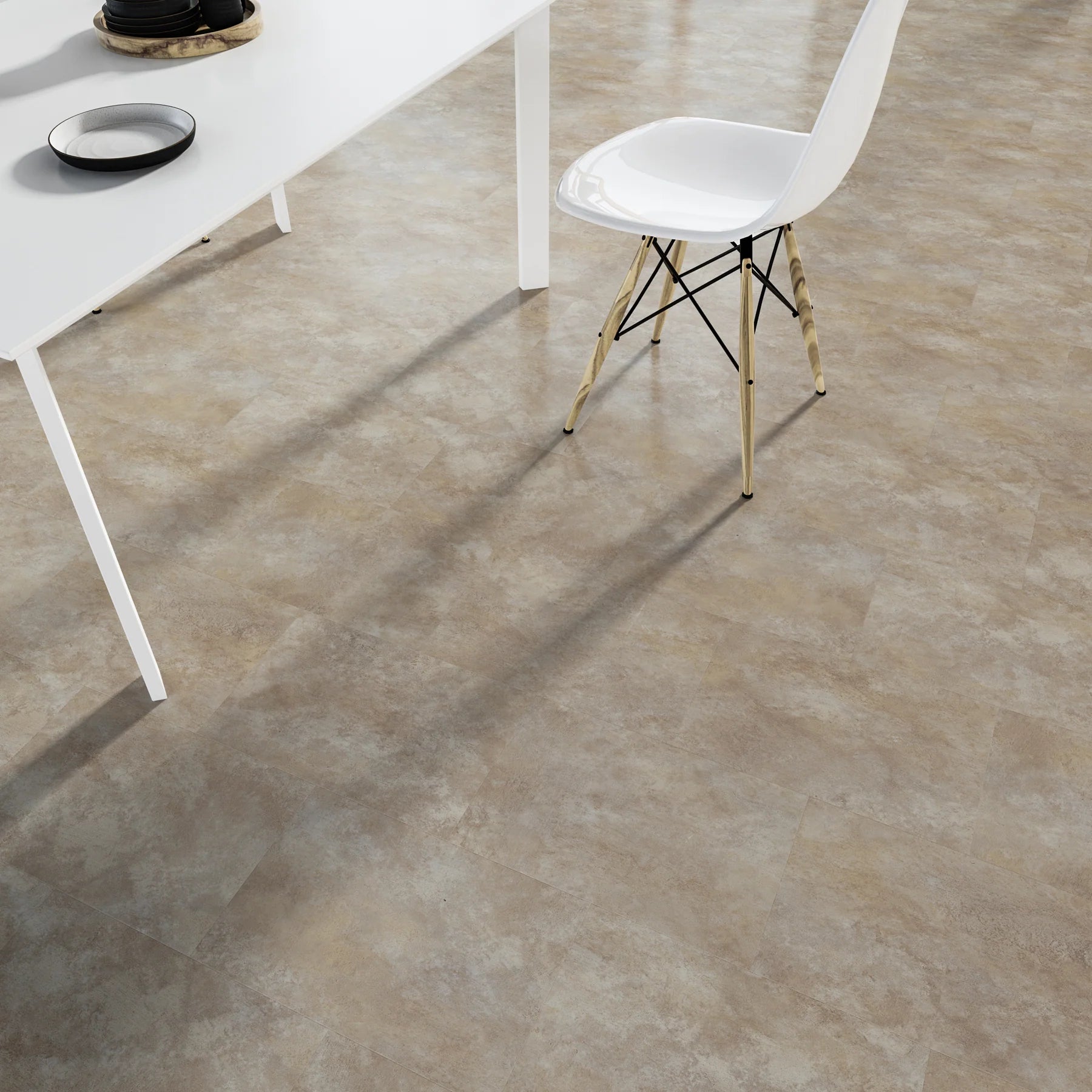Cotswold luxury vinyl tile LVT flooring in a natural stone-look finish.
