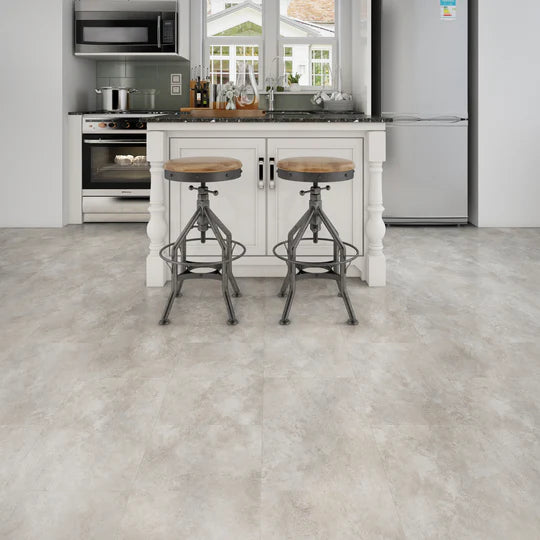 Comfortable Santorini LVT flooring, perfect for residential and commercial spaces.