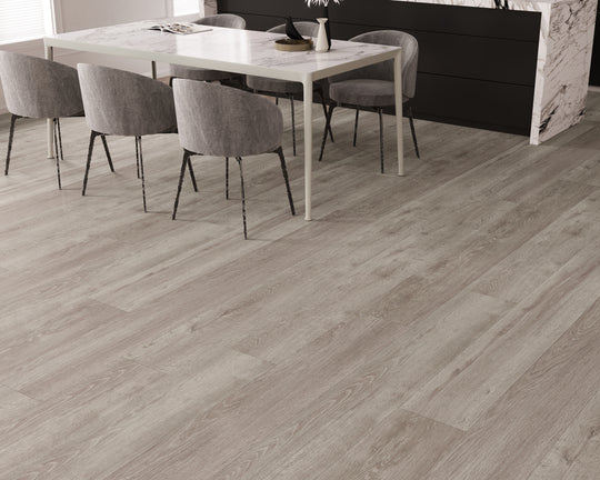 Elegant County Oak large plank flooring, ideal for both residential and commercial interiors.