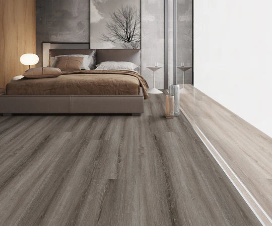 Urban Dusk LVT in gluedown installation, providing durability and water resistance for any space.