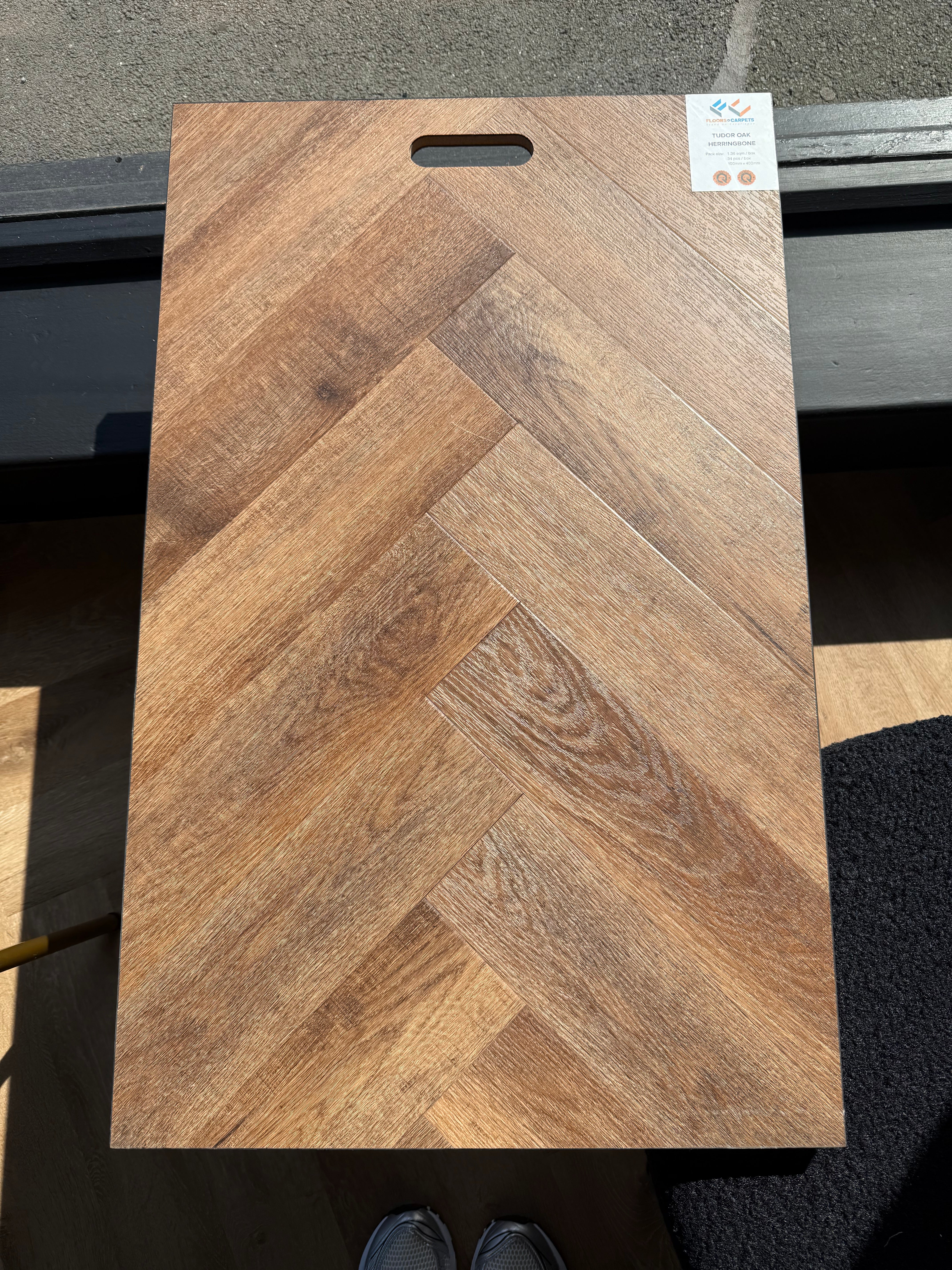Tudor Oak Herringbone LVT