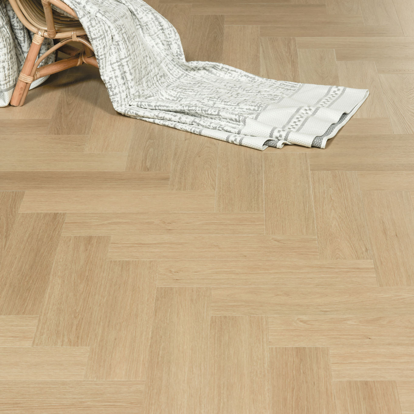 Nordikka Naturals Austrian Larch Herringbone LVT Flooring | 0.7mm Wear Layer