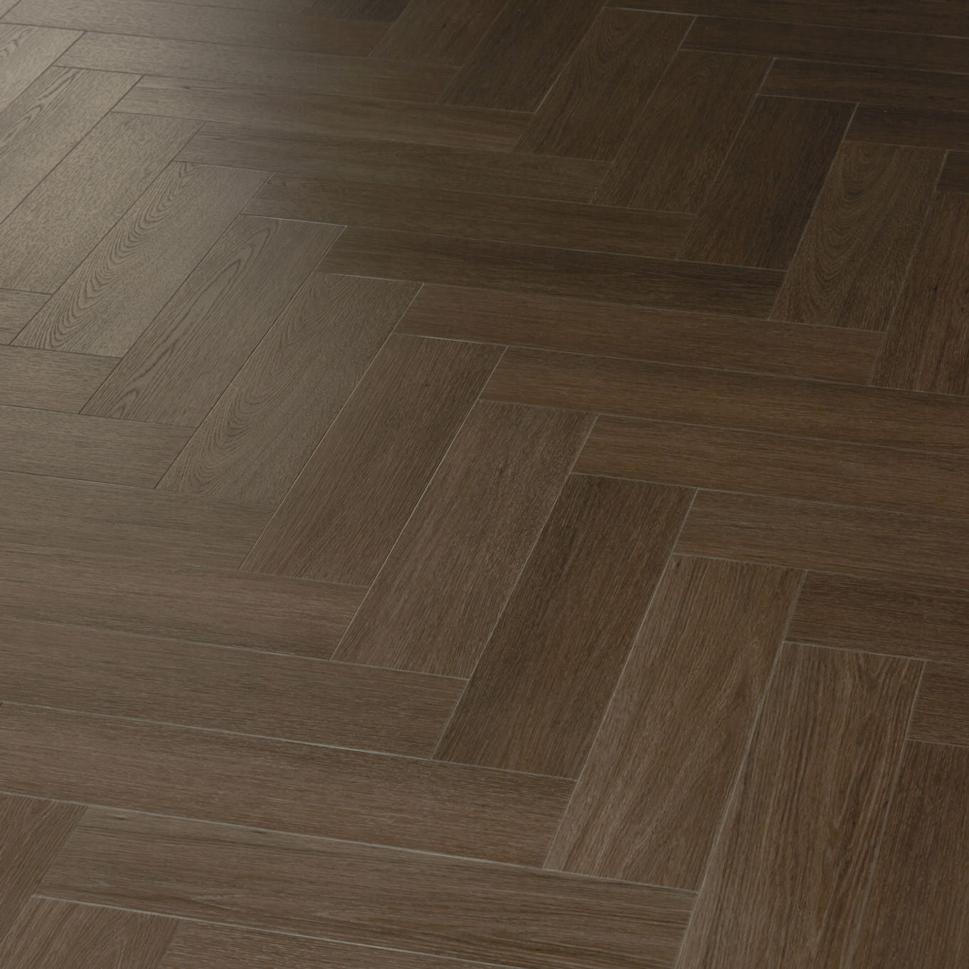 Nordikka Naturals Roasted Walnut Herringbone LVT Flooring | 0.7mm Wear Layer