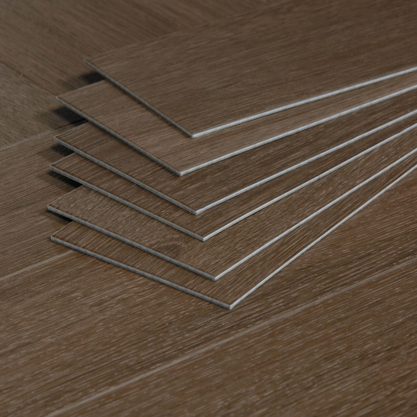 Nordikka Naturals Roasted Walnut Herringbone LVT Flooring | 0.7mm Wear Layer