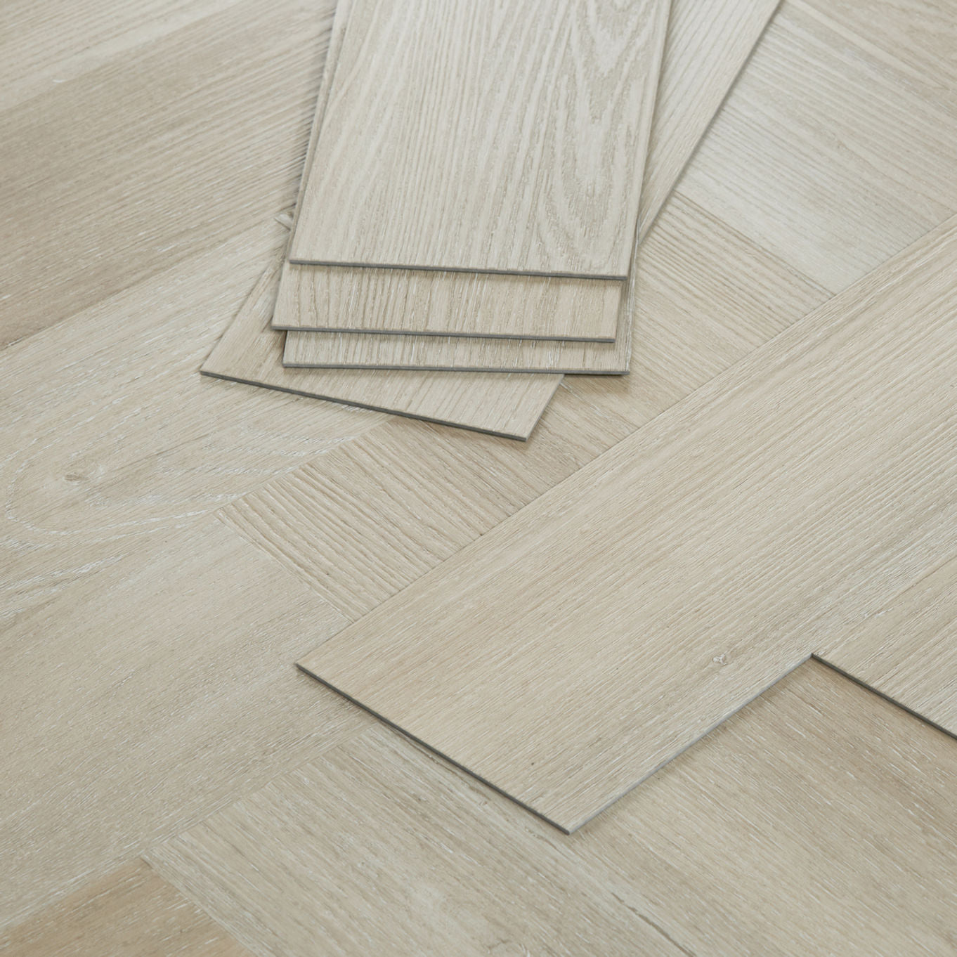 European Poplar Herringbone LVT Flooring – Natural Oak