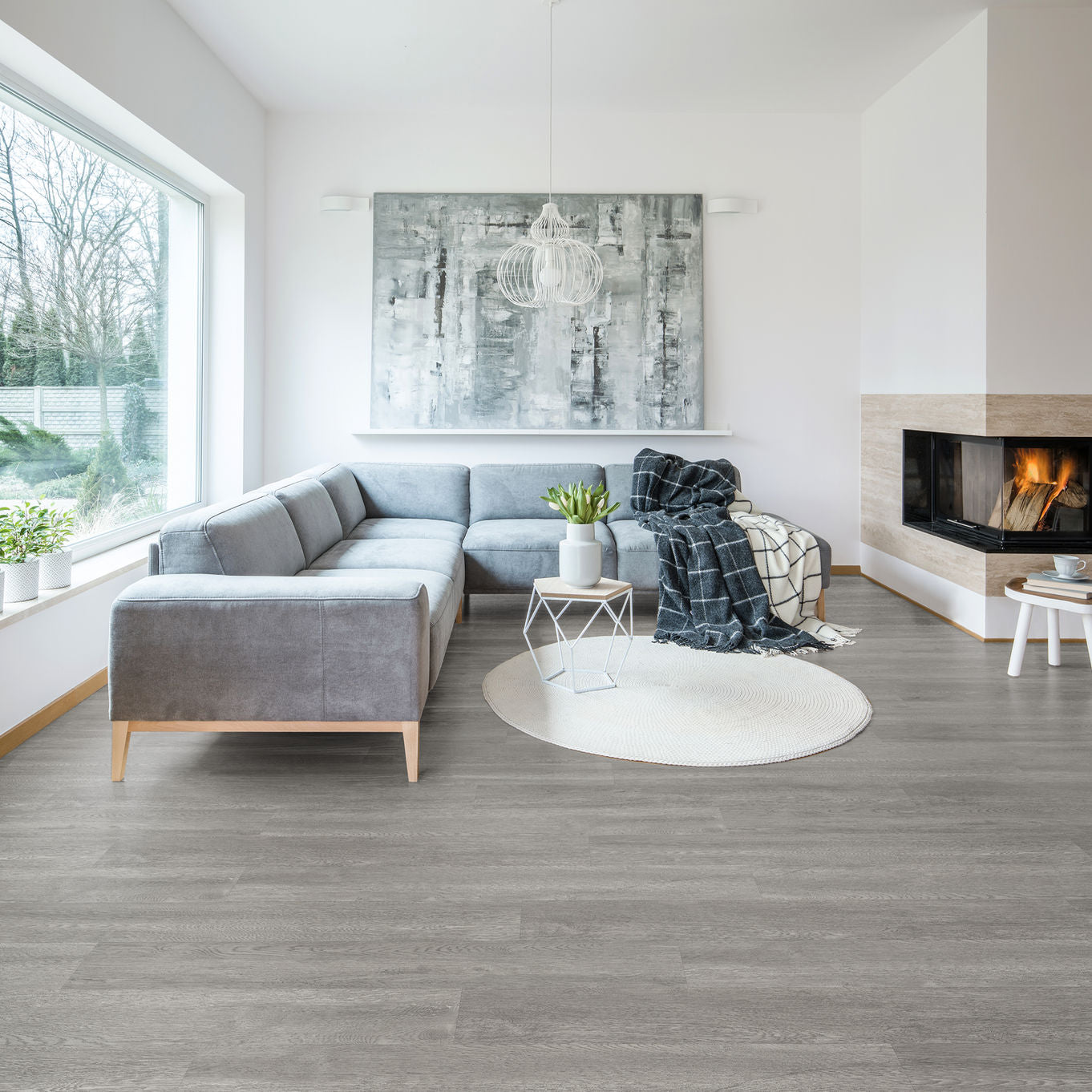 Nordikka Select Rustic Grey Glue Down LVT Flooring