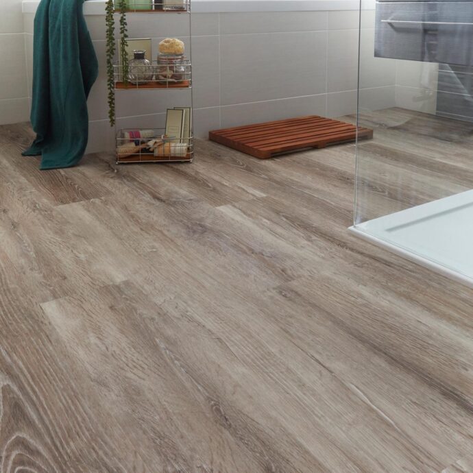 Blonde Oak LVT flooring by AClass Flooring – light oak tones with a natural wood finish, ideal for modern residential vinyl flooring installations.