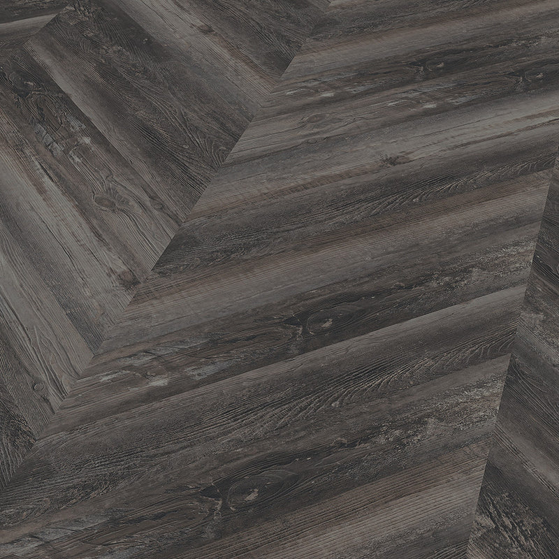 Smoked Pine Black Workshop55 Chevron LVT