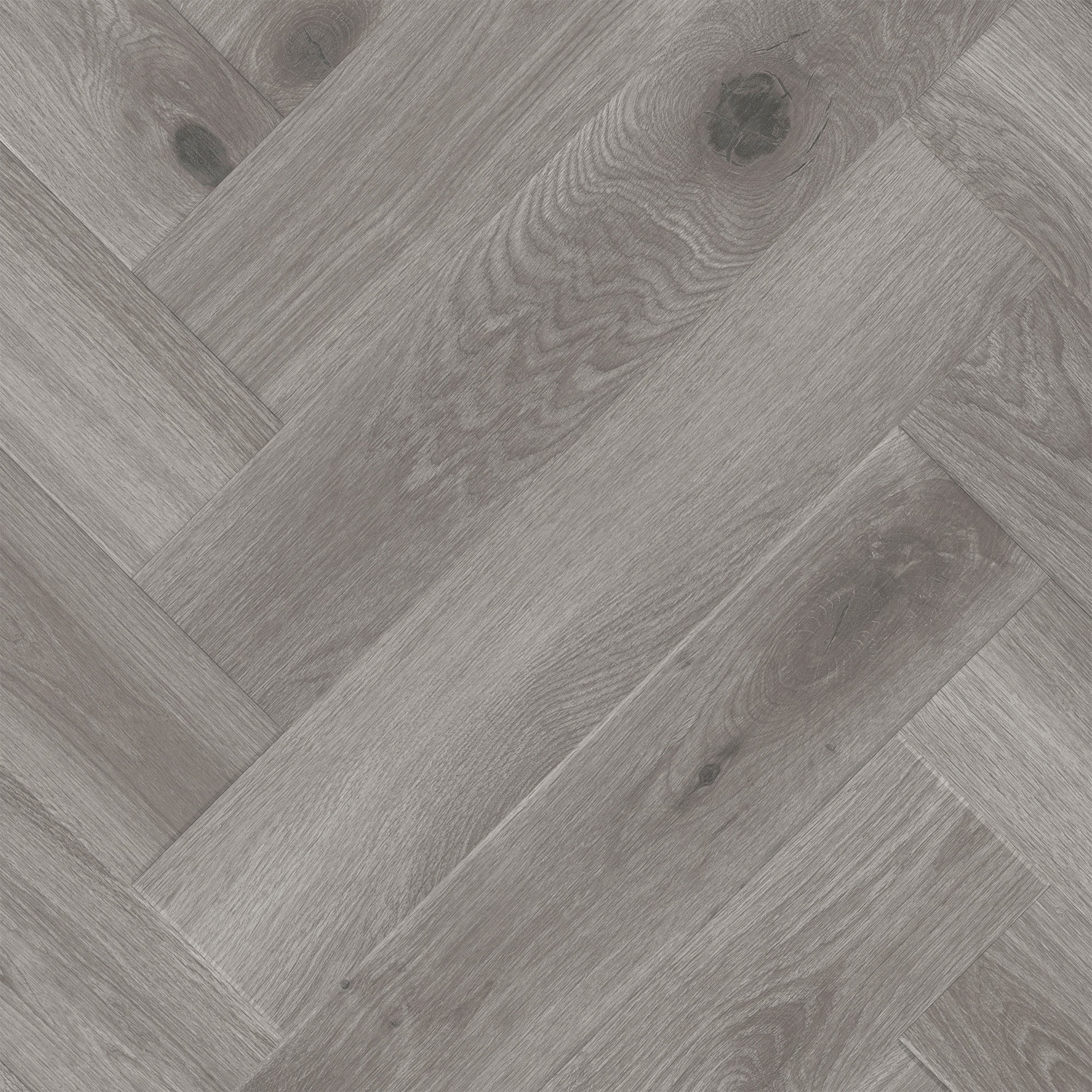 Close-up of Parquet Timberwolf LVT plank, highlighting the rich wood texture and detailed finish