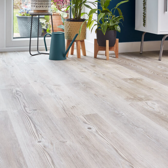 Timber Greige LVT flooring by AClass Flooring – durable, easy-to-clean wood-effect luxury vinyl flooring ideal for underfloor heating systems.