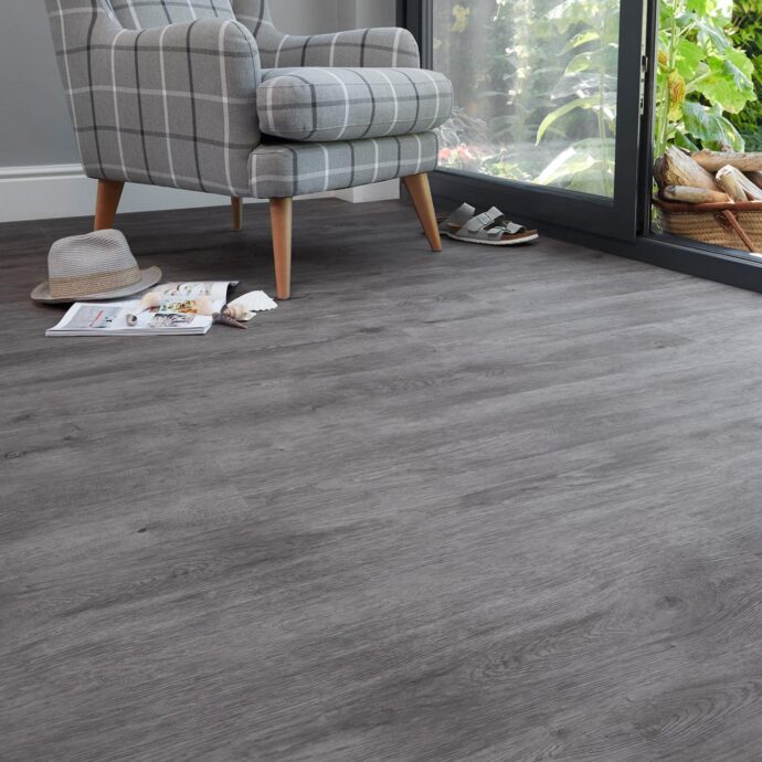Weathered Timber Plank LVT flooring, available at AClass Flooring – rustic, durable vinyl flooring with a weathered wood effect for stylish interiors.