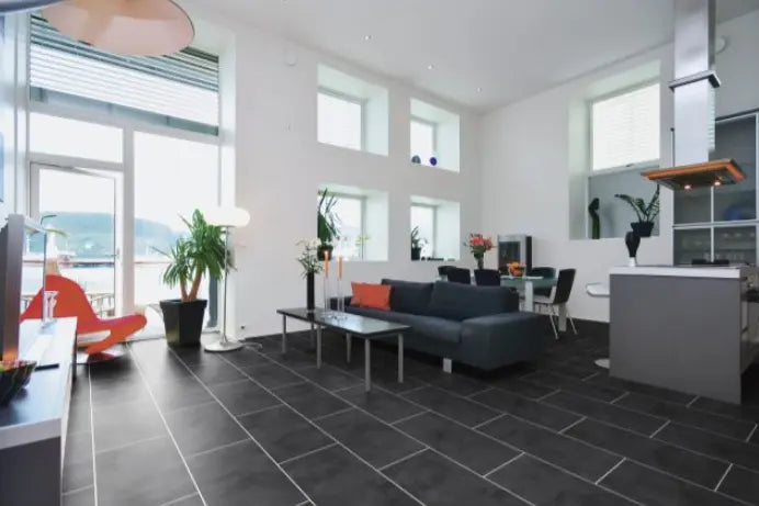 Black Slate LVT Tile