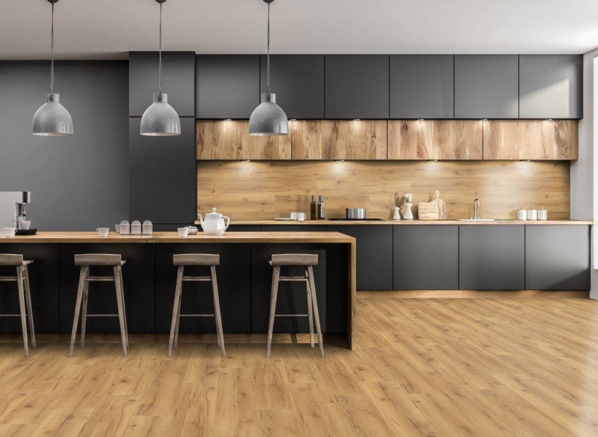 Cedar Oak Straight Plank Laminate 12mm Click Fit Flooring