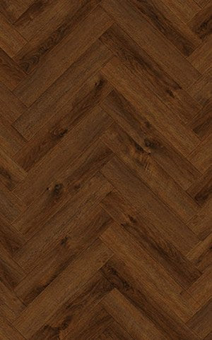 Close-up of Cherokee Oak herringbone parquet showcasing its detailed wood grain.