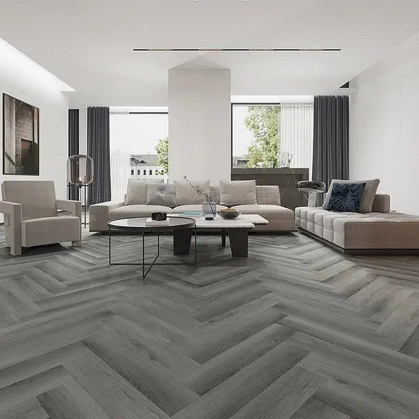 Yosemite Dark Oak - Alva Herringbone
