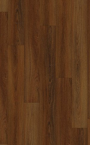Close-up of Cherokee Oak plank with a detailed view of its wood-effect finish.