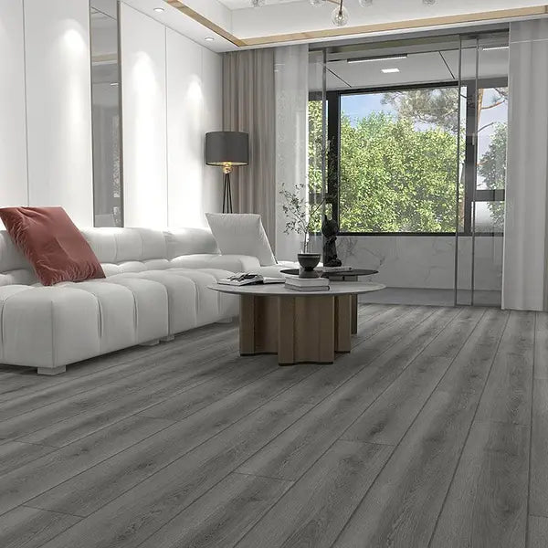 Alva Plank LVT Collection in Millennium Oak, installed in a stylish living room