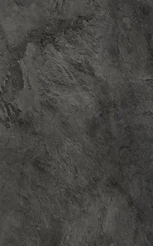 Close-up view of Dark Slate Tile LVT, highlighting the textured surface and bevelled edges."