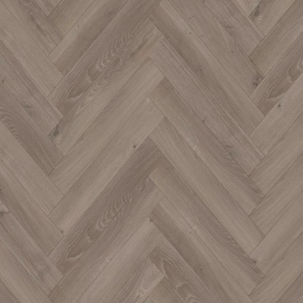 Pebble Grey Herringbone Laminate 12 mm Click Fit Flooring