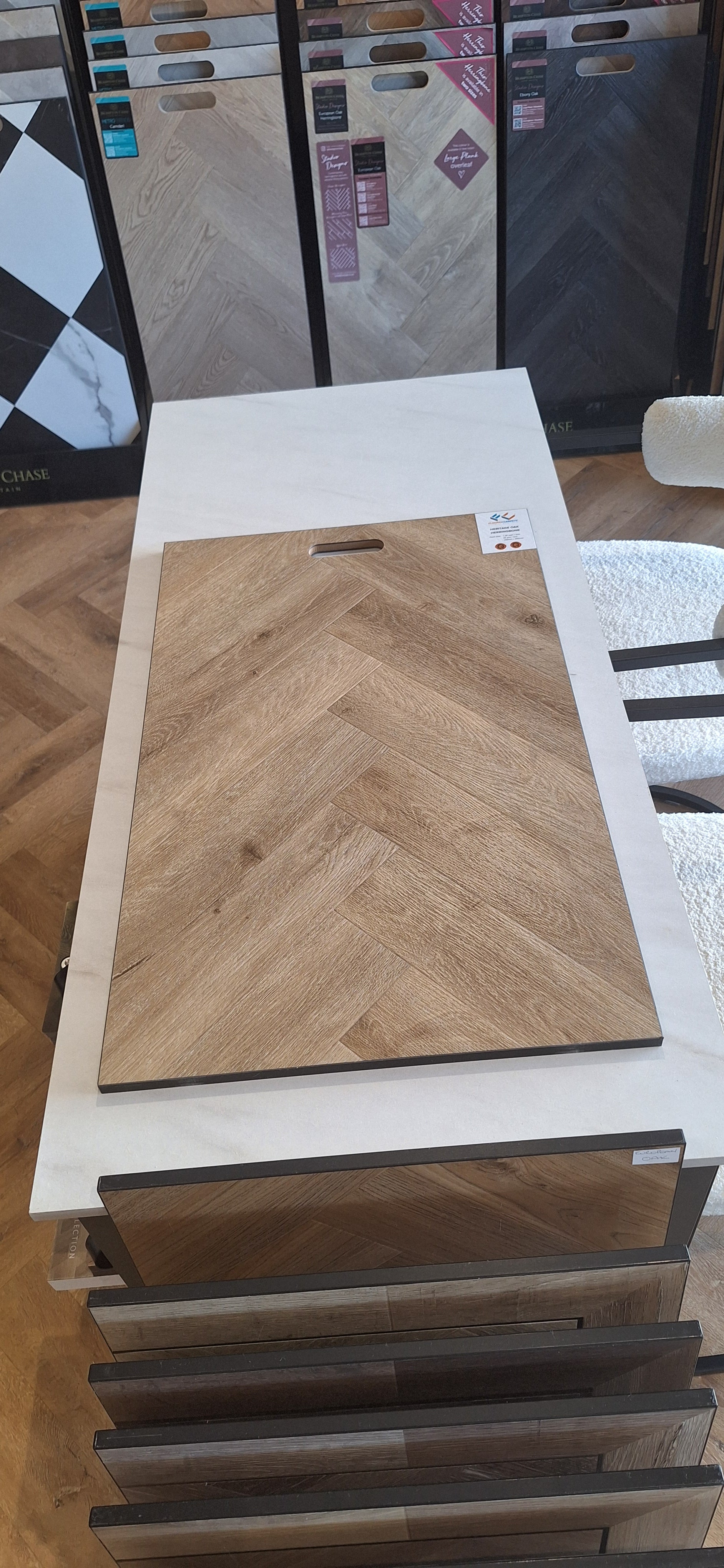 Heritage Oak Herringbone LVT