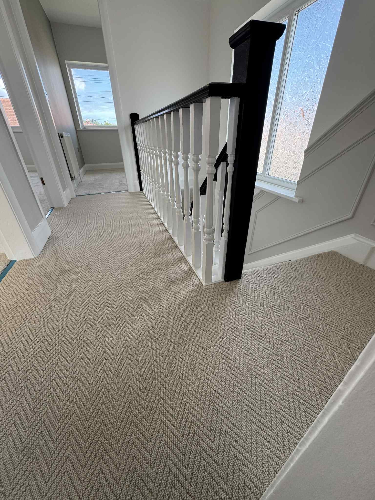 Belgravia Herringbone Landing Carpet