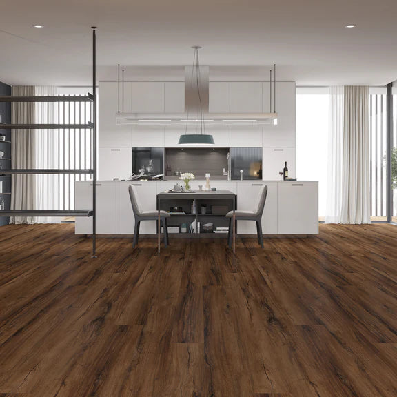 Chicory Haze Large Plank luxury vinyl tile (LVT) featuring a neutral wood-effect with micro bevel edges.