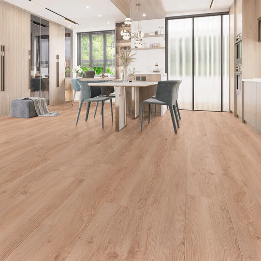 Natural Oiled Oak Large Plank luxury vinyl tile (LVT) with a classic oak wood-effect and micro bevel edges.