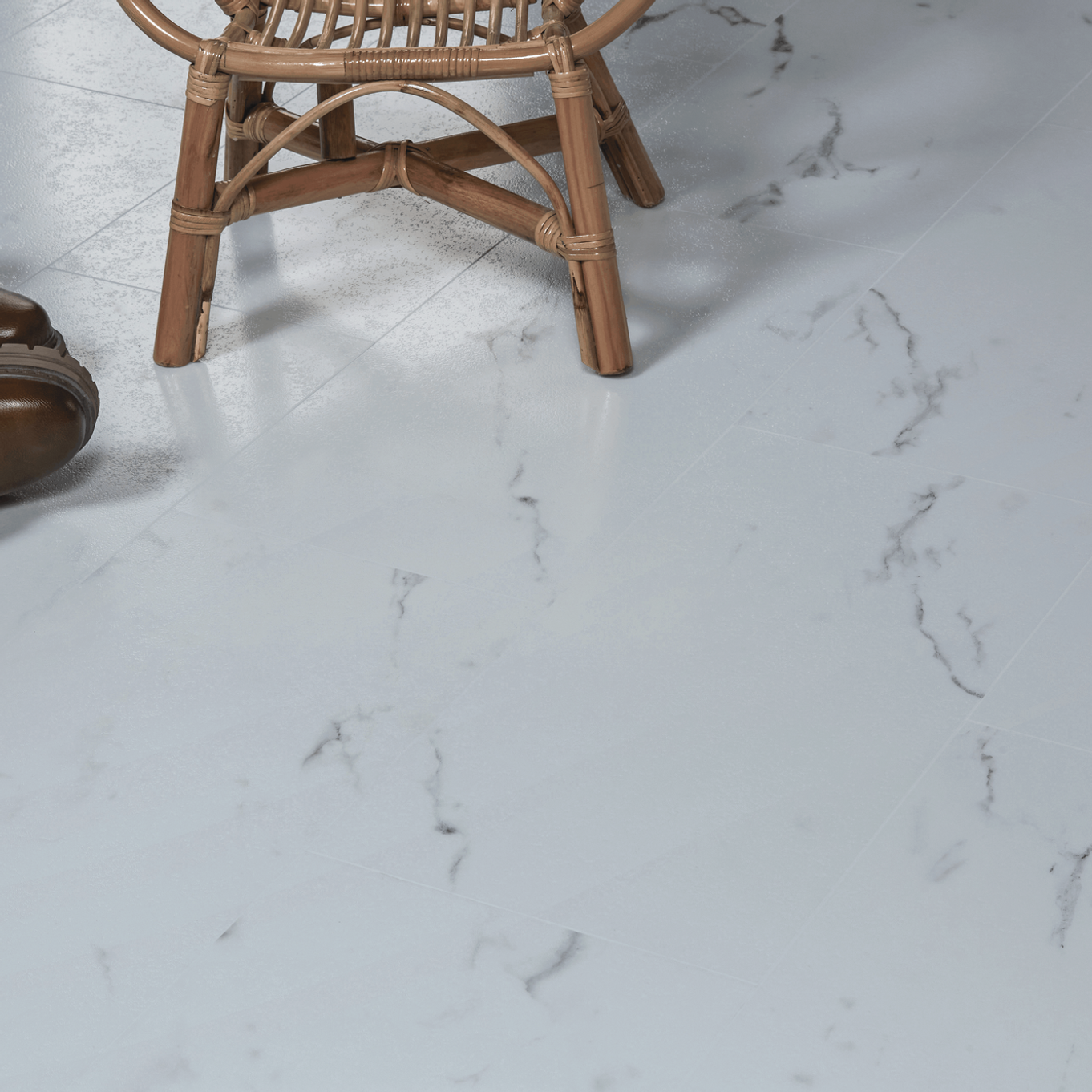 Nordikka Naturals Carrera Tile Effect LVT Flooring | 0.7mm Wear Layer