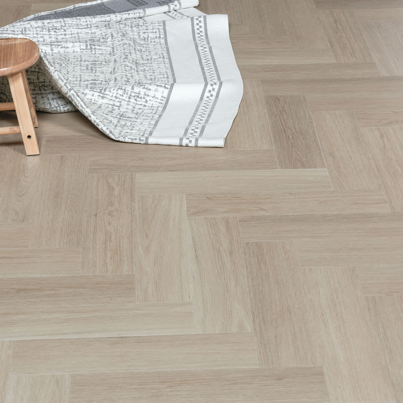Nordikka Naturals Vermont Ash Herringbone LVT Flooring | 0.7mm Wear Layer