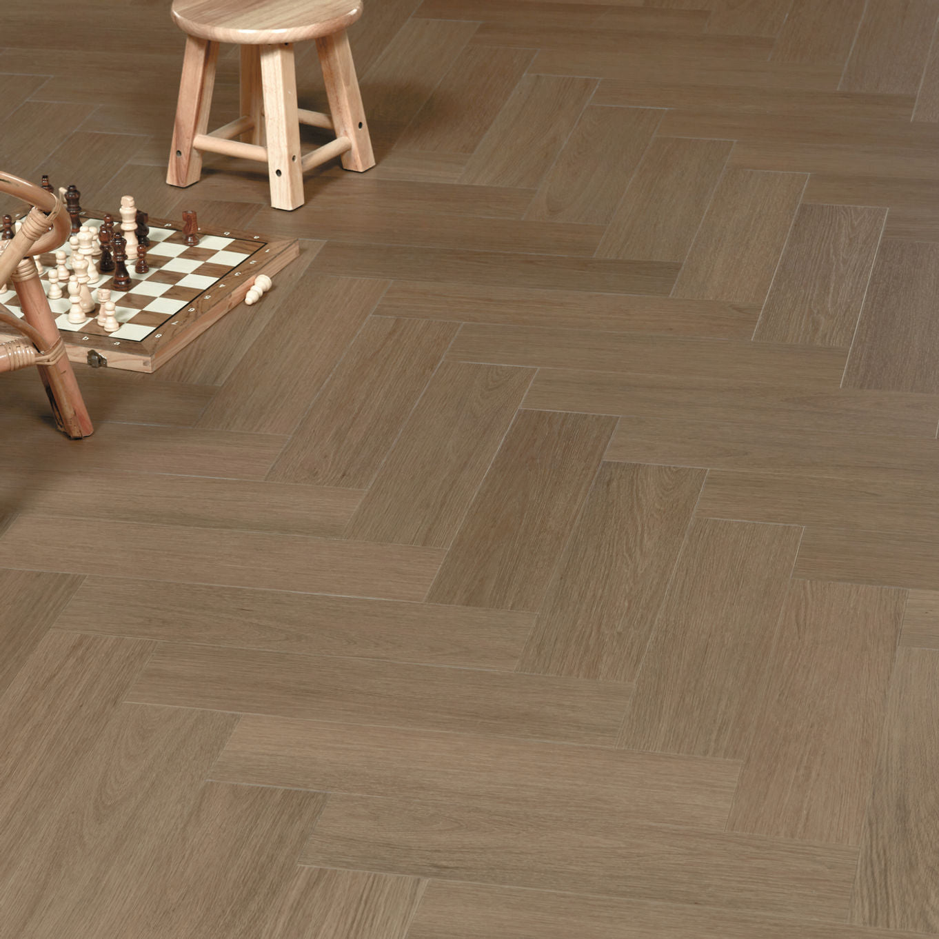 Nordikka Naturals Maple Chestnut Herringbone LVT Flooring | 0.7mm Wear Layer