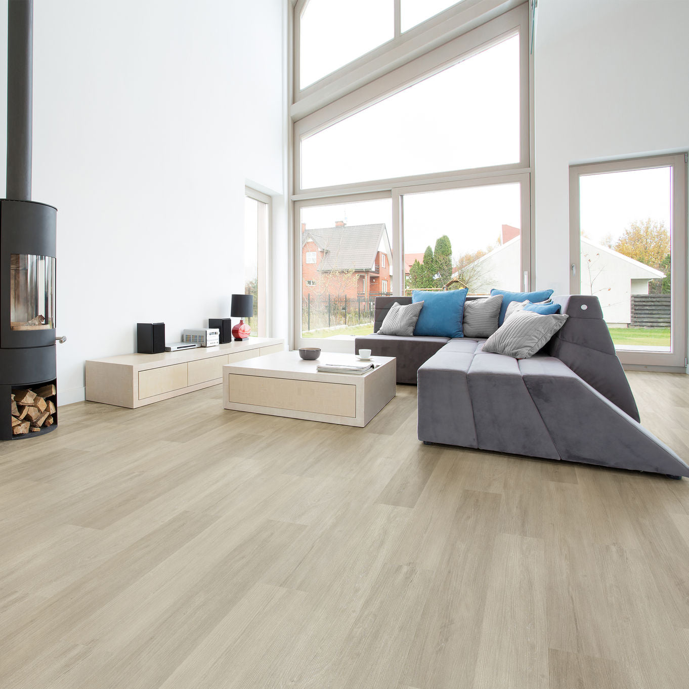Nordikka Living White Poplar Glue Down LVT Flooring