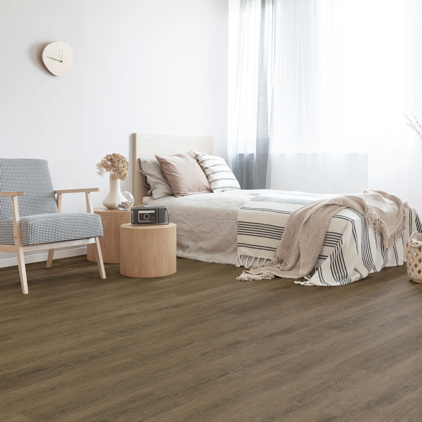 Nordikka Living English Walnut Glue Down LVT Flooring