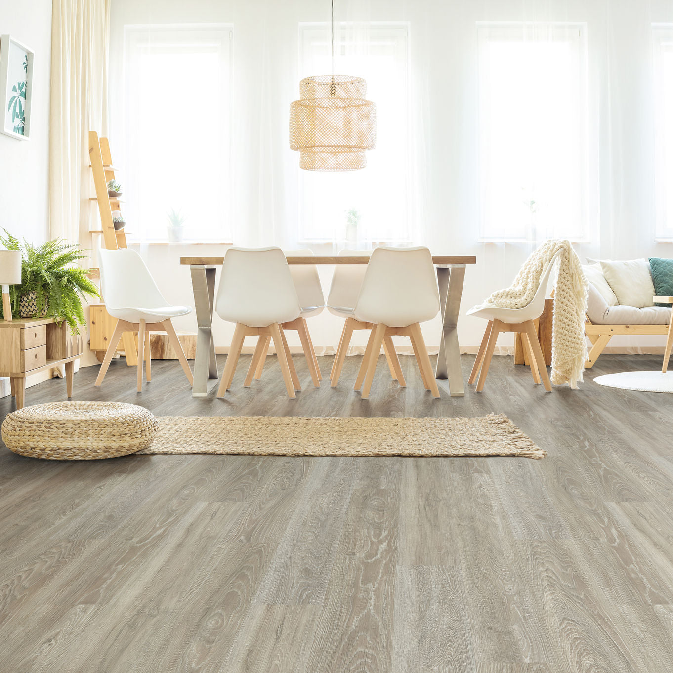 Nordikka Original Brushed Elm Glue Down LVT Flooring