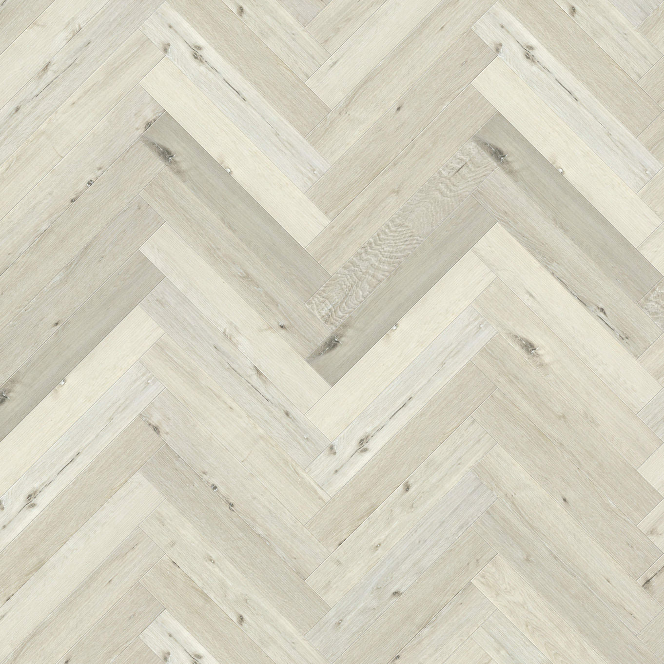Nordikka Select White Maple Herringbone Glue Down LVT Flooring
