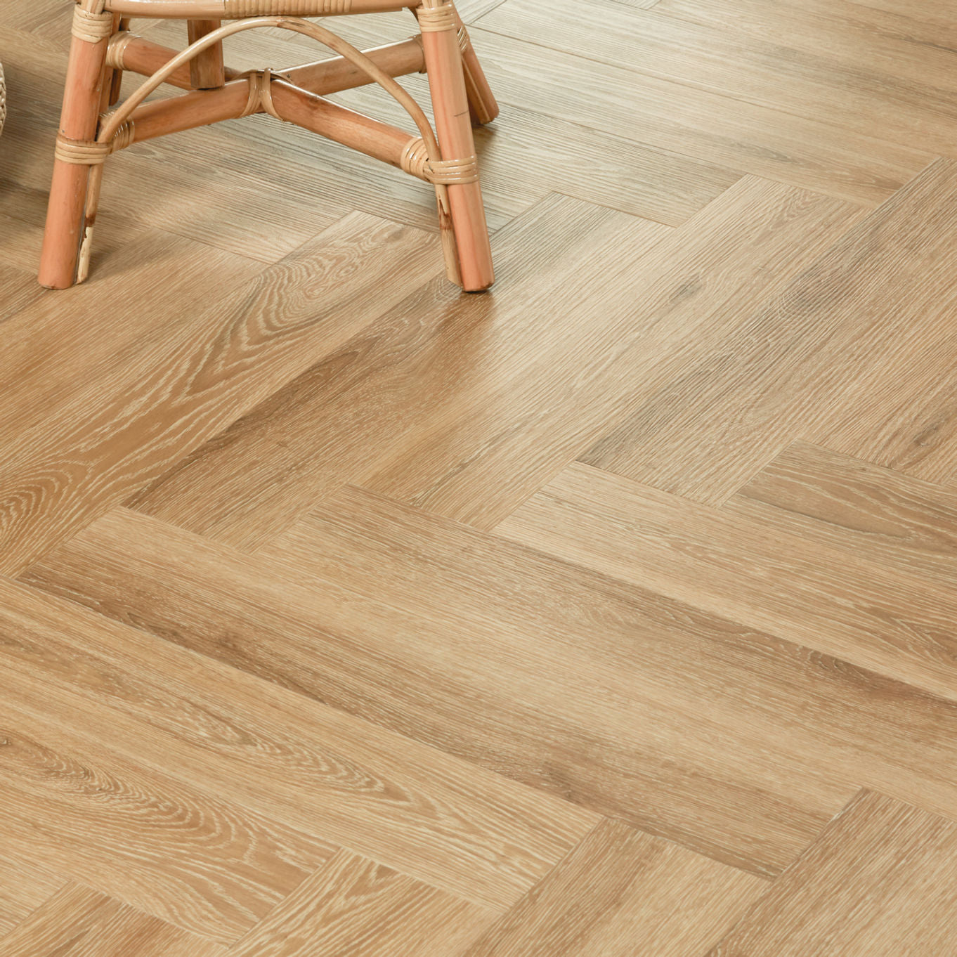 Nordikka Select Honey Oak Herringbone Glue Down LVT Flooring