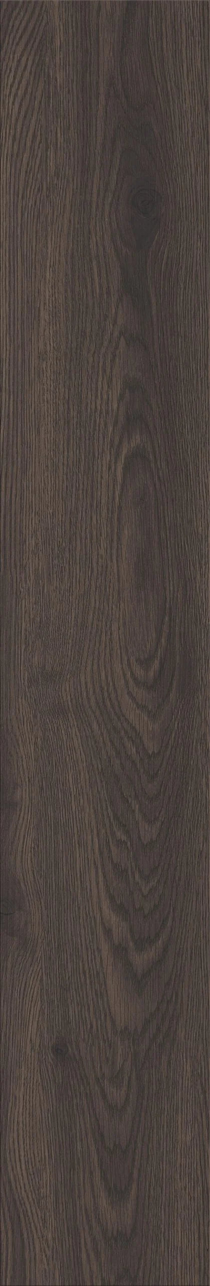 Close-up of Ebony wood-effect luxury vinyl plank flooring