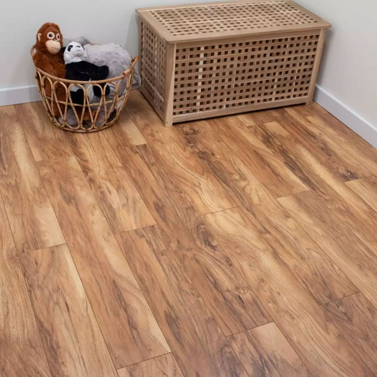 Love AQUA laminate flooring in Seaside, showcasing its fresh coastal tones.