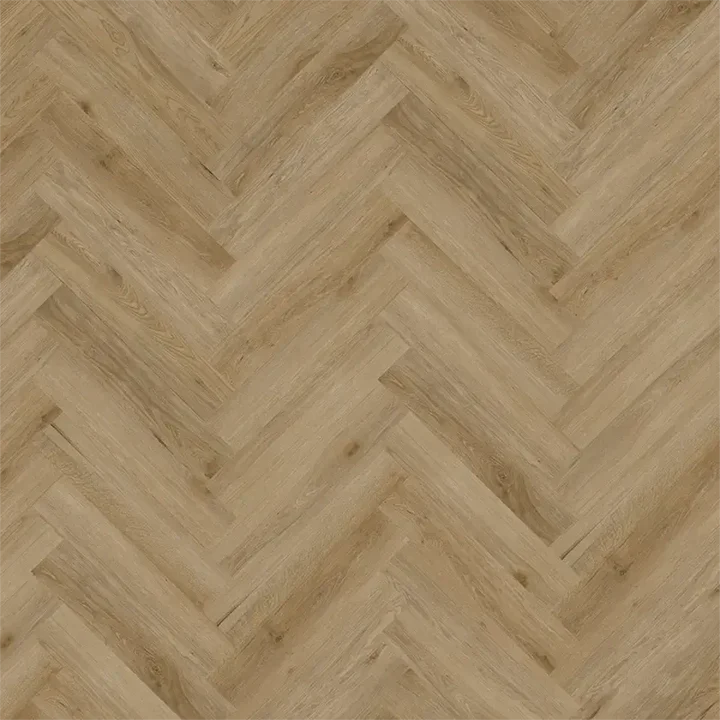 Brampton Chase Metro Trends Mayfair Herringbone LVT with neutral wood tones.