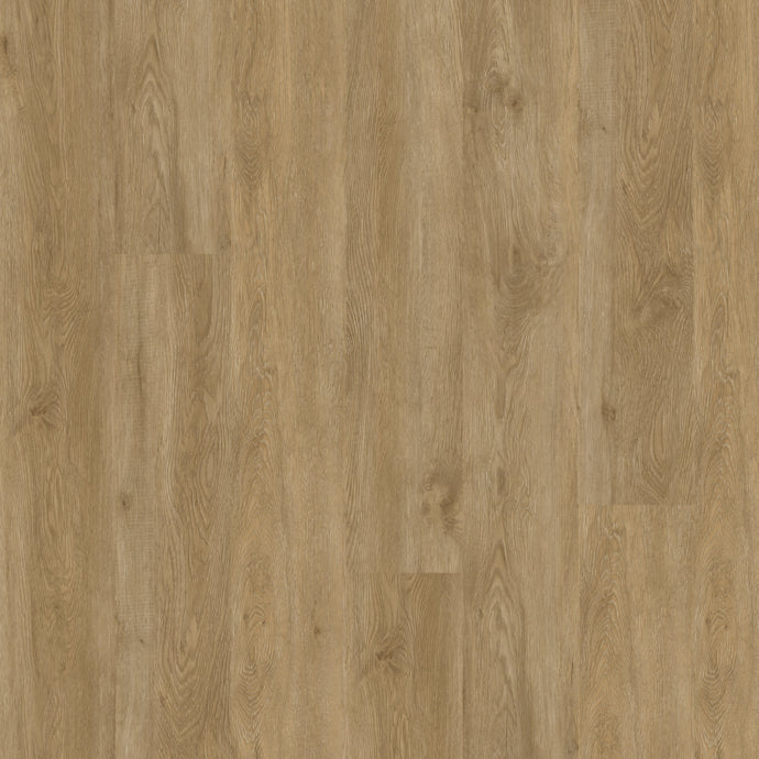 Overhead view of Naked Oak LVT flooring, highlighting its subtle oak wood effect and neutral finish.