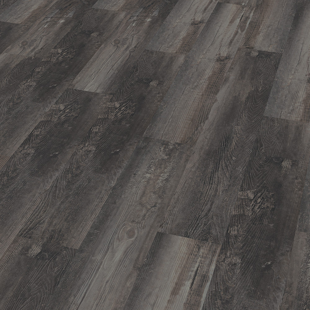 Smoked Pine Black Natural Solide Plank Click LVT Workshop55