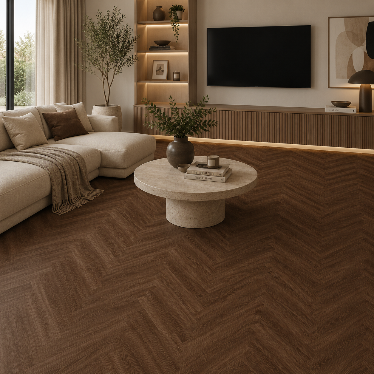 Scorched Timber Parquet - NTP58