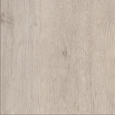 Close-up of White Oak herringbone LVT flooring pattern