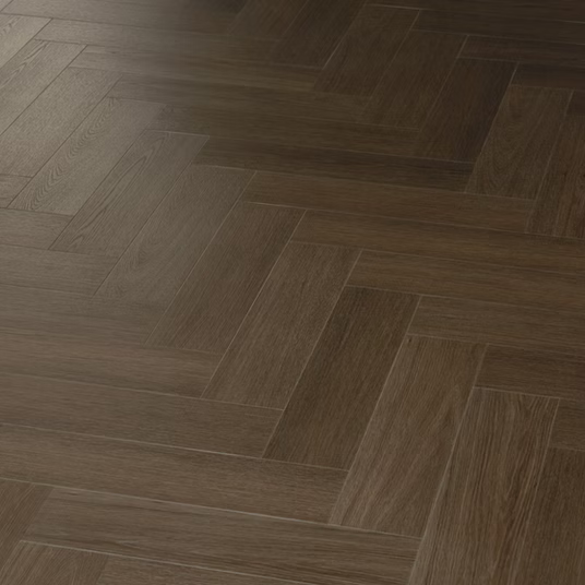 Nordikka Naturals Roasted Walnut Herringbone LVT Flooring | 0.7mm Wear Layer