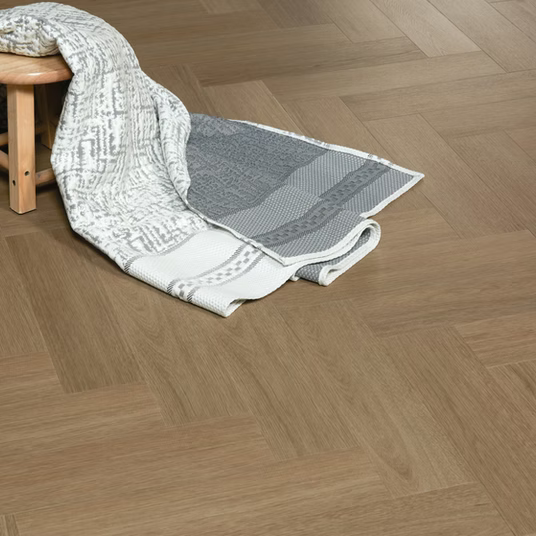 Nordikka Naturals Bridle Oak Herringbone LVT Flooring | 0.7mm Wear Layer